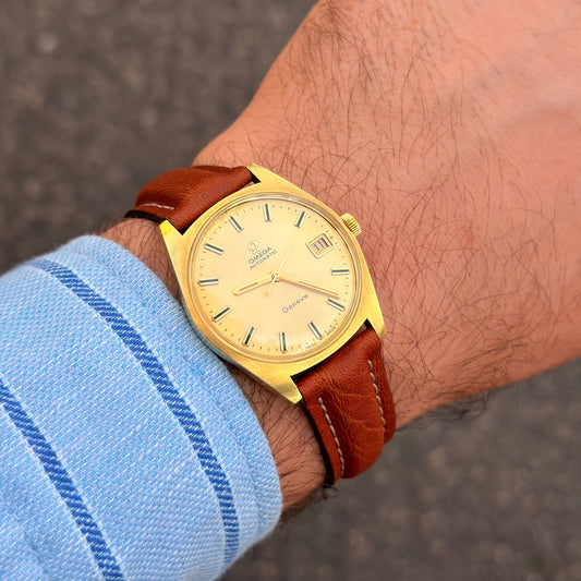 OMEGA GENÈVE AUTOMATIC - GOLD SUNBURST DIAL - 1969