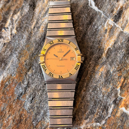 OMEGA CONSTELLATION MANHATTAN - 18K GOLD/STEEL - 1991