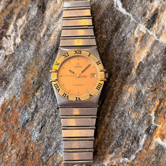 OMEGA CONSTELLATION MANHATTAN - 18K GOLD/STEEL - 1991
