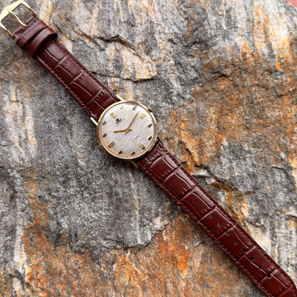 BLUMUS - 14K GOLD - BARK FINISH DIAL - NOS - 1960s