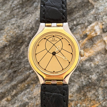 OMEGA DE VILLE "SYMBOL" - STELL/18K GOLD - 1986