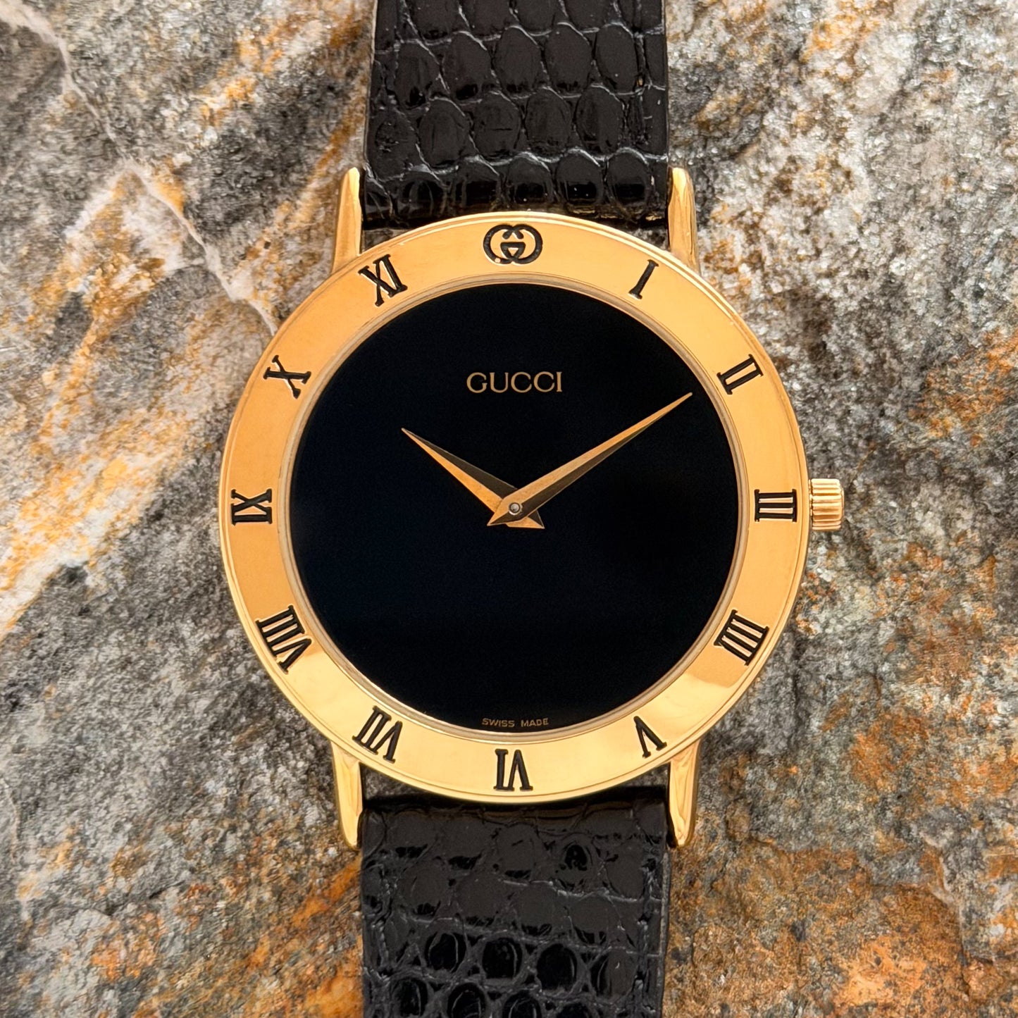 GUCCI 3000 "HIS & HERS" SET - NOS - EXOTIC LEATHER - 1990