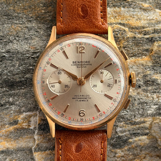 BENMORE CHRONOGRAPHE SUISSE - 18K GOLD - 1950s