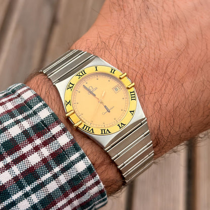OMEGA CONSTELLATION MANHATTAN - 18K GOLD/STEEL - 1991