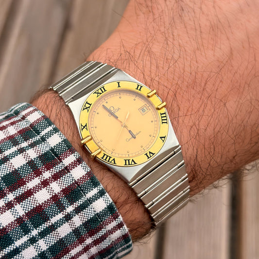 OMEGA CONSTELLATION MANHATTAN - 18K GOLD/STEEL - 1991