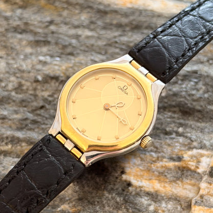 OMEGA DE VILLE "SYMBOL" - STELL/18K GOLD - 1986
