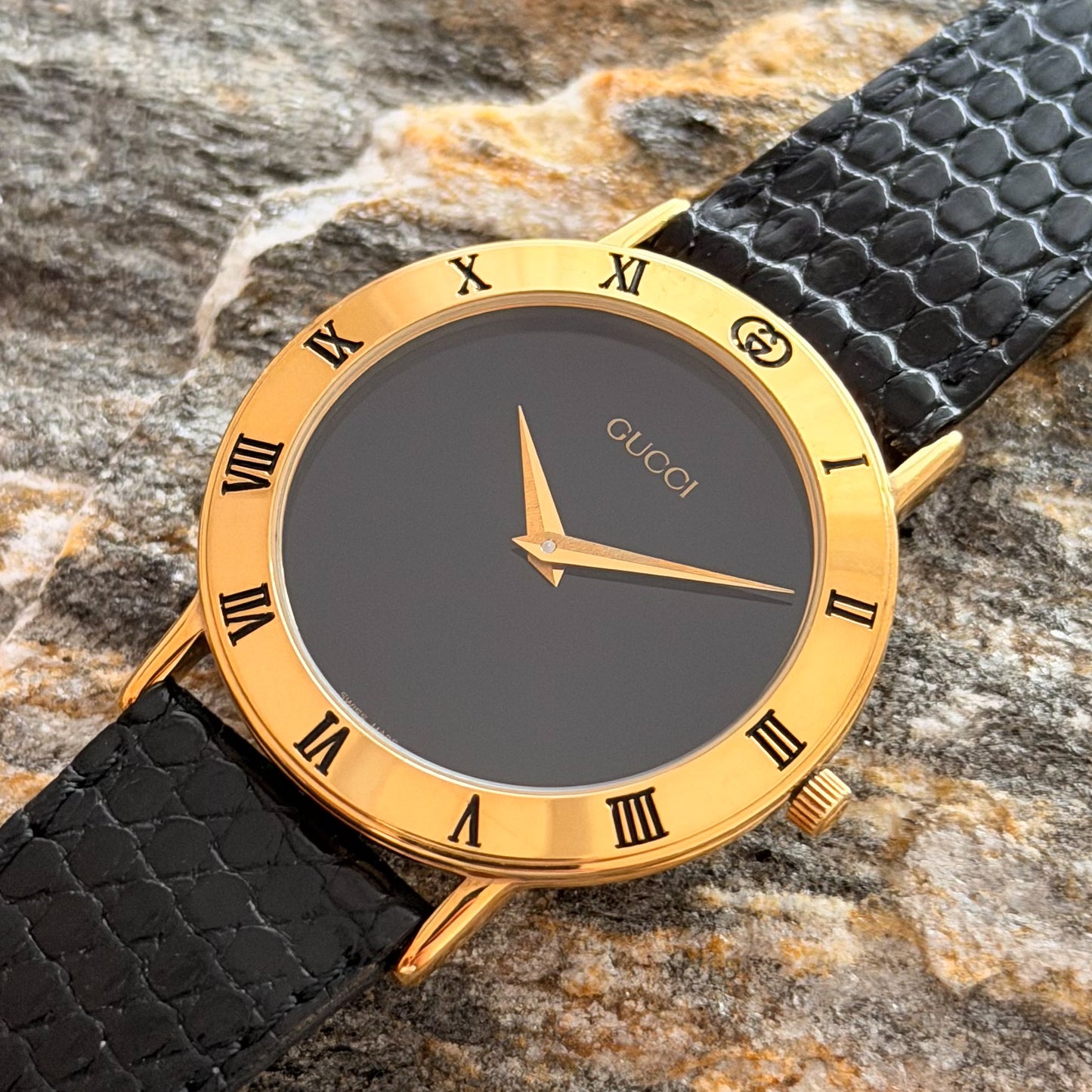 GUCCI 3000 "HIS & HERS" SET - NOS - EXOTIC LEATHER - 1990