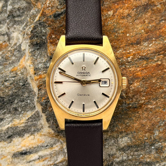 OMEGA GENÈVE LADY AUTOMATIC - CHAMPAGNE SUNBURST DIAL - 1968