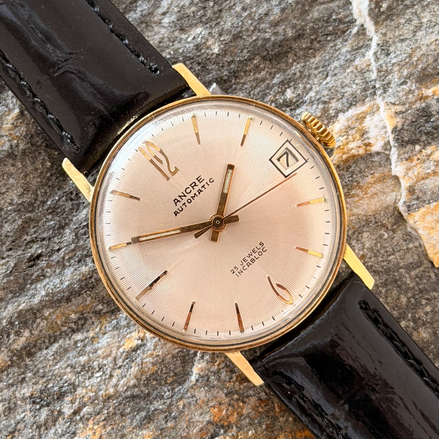 ANCRE ULTRAMATIC - HERMANN BECKER - 14K GOLD - 1960s