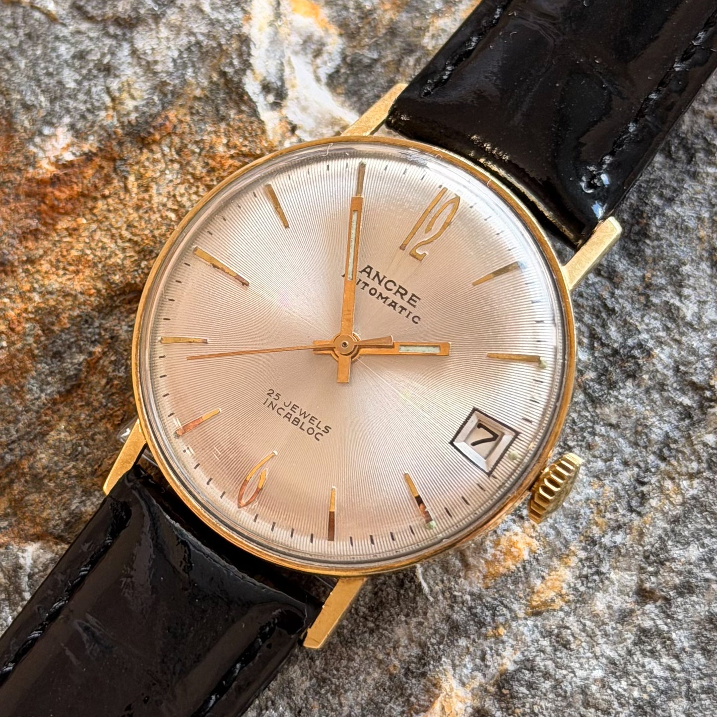 ANCRE ULTRAMATIC - HERMANN BECKER - 14K GOLD - 1960s