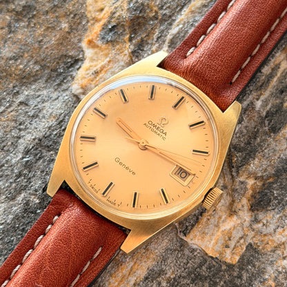 OMEGA GENÈVE AUTOMATIC - GOLD SUNBURST DIAL - 1969