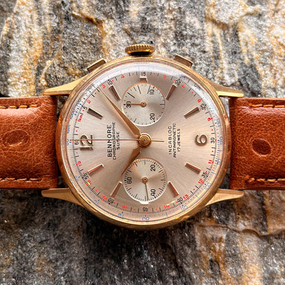 BENMORE CHRONOGRAPHE SUISSE - 18K GOLD - 1950s