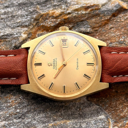 OMEGA GENÈVE AUTOMATIC - GOLD SUNBURST DIAL - 1969