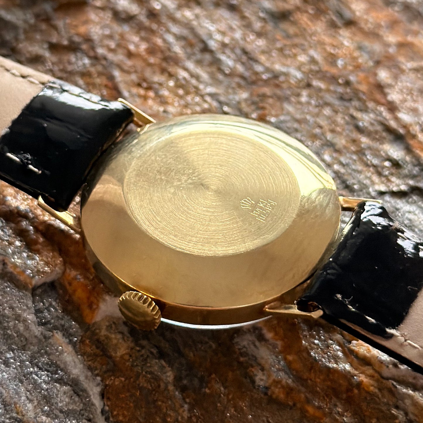 ANCRE ULTRAMATIC - HERMANN BECKER - 14K GOLD - 1960s