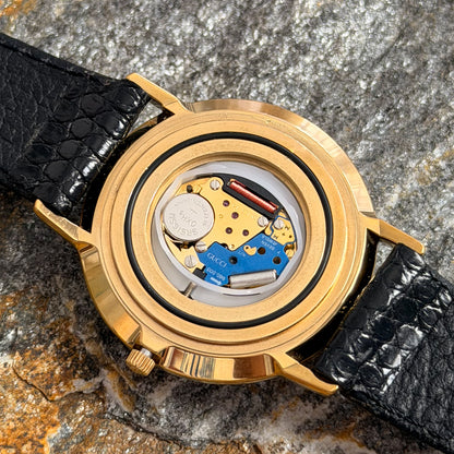 GUCCI 3000 "HIS & HERS" SET - NOS - EXOTIC LEATHER - 1990