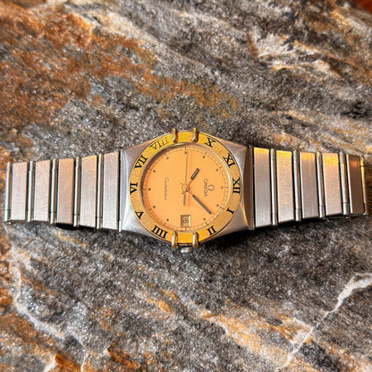 OMEGA CONSTELLATION MANHATTAN - 18K GOLD/STEEL - 1991