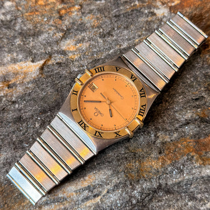 OMEGA CONSTELLATION MANHATTAN - 18K GOLD/STEEL - 1991