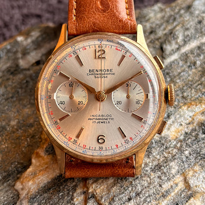 BENMORE CHRONOGRAPHE SUISSE - 18K GOLD - 1950s