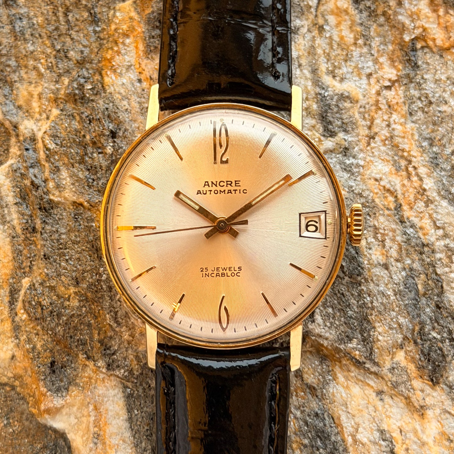 ANCRE ULTRAMATIC - HERMANN BECKER - 14K GOLD - 1960s