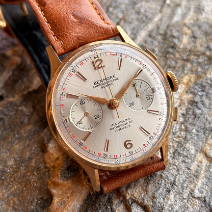 BENMORE CHRONOGRAPHE SUISSE - 18K GOLD - 1950s