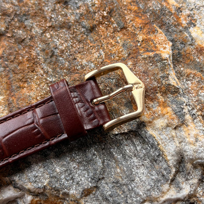 BLUMUS - 14K GOLD - BARK FINISH DIAL - NOS - 1960s