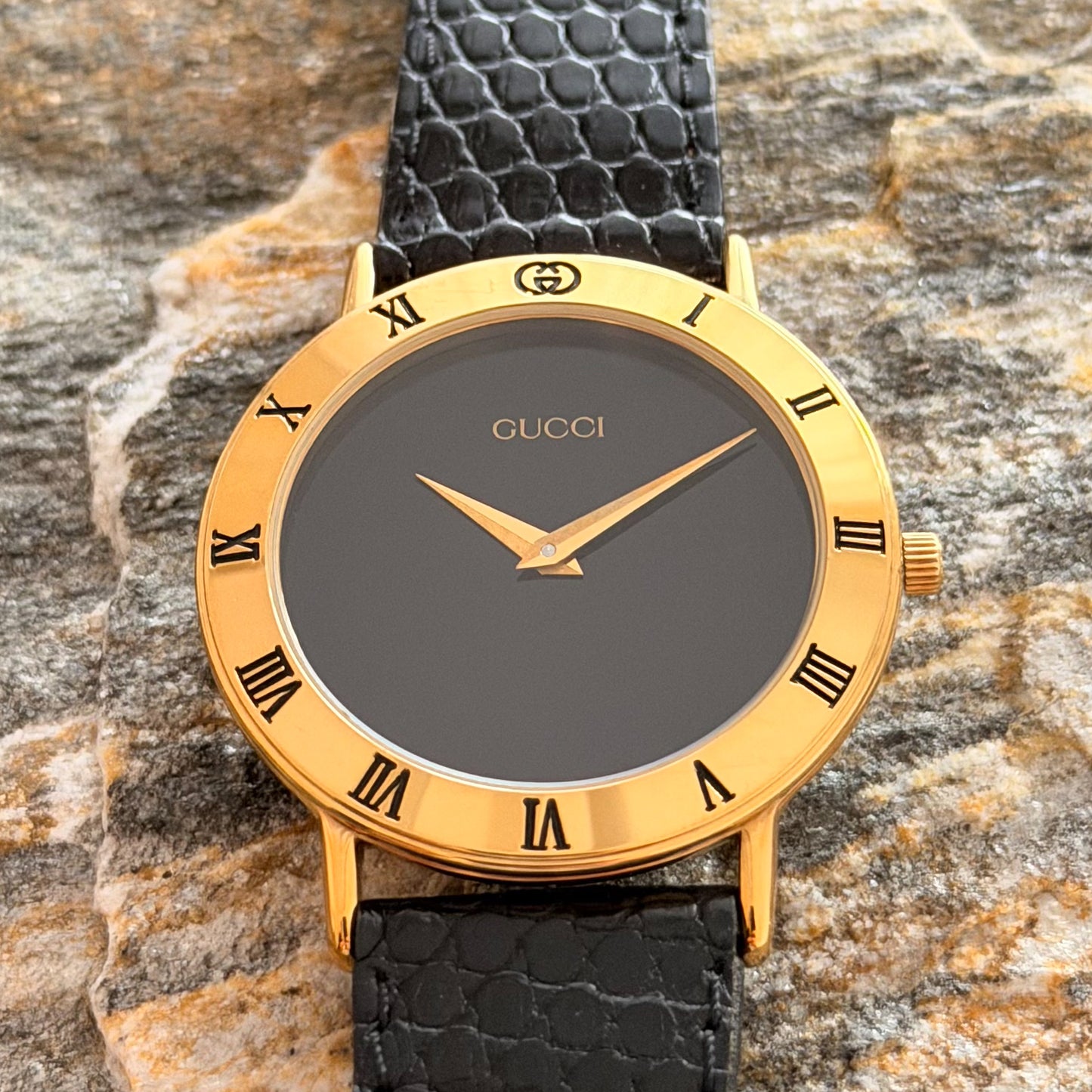 GUCCI 3000 "HIS & HERS" SET - NOS - EXOTIC LEATHER - 1990