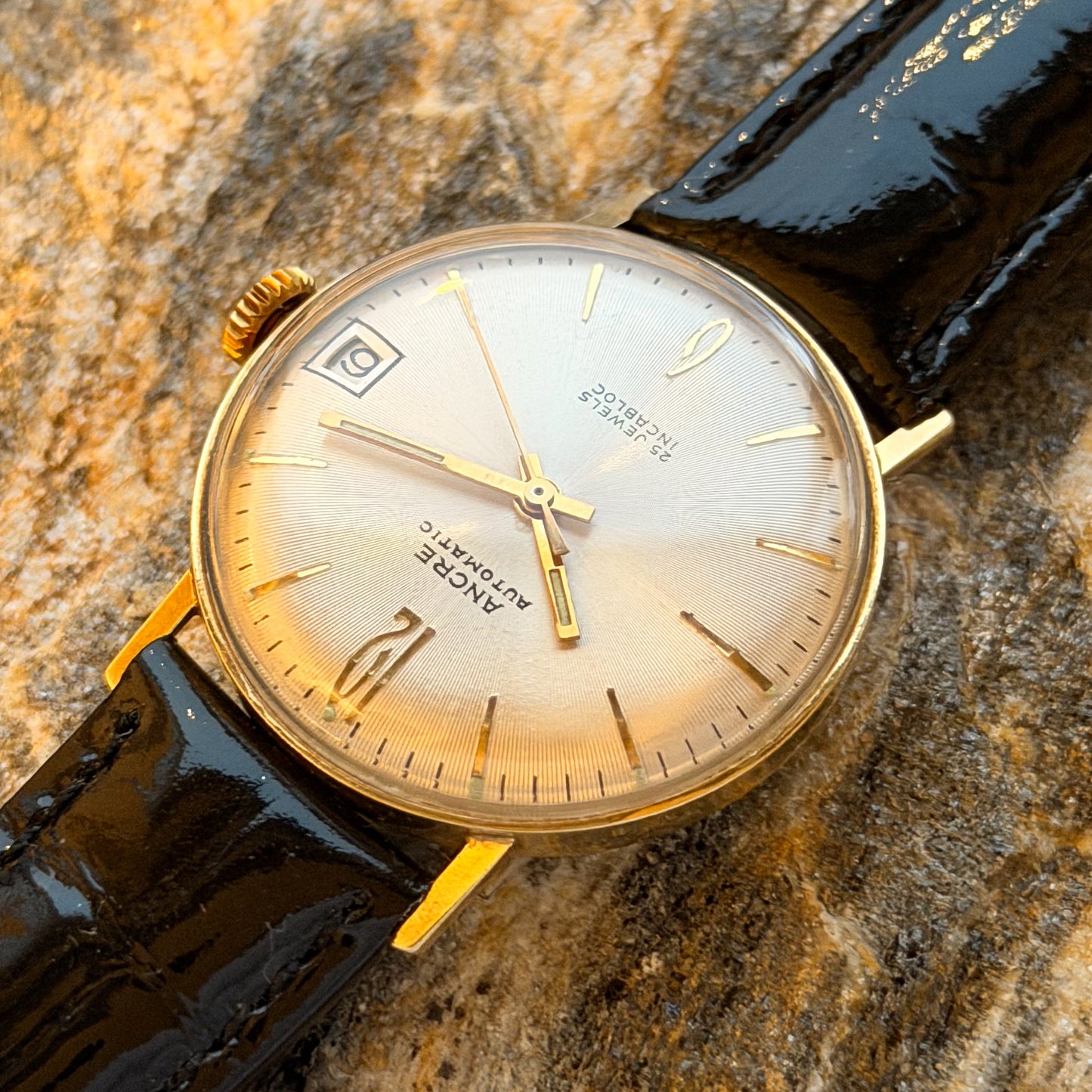 ANCRE ULTRAMATIC - HERMANN BECKER - 14K GOLD - 1960s