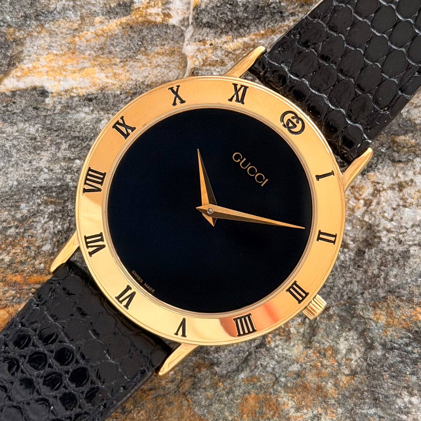 GUCCI 3000 "HIS & HERS" SET - NOS - EXOTIC LEATHER - 1990