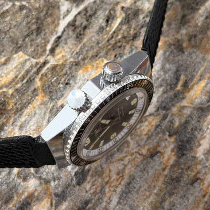 SICURA SUPERWATERPROOF 400 - TWIN CROWN DIVER COMPRESSOR - 1968