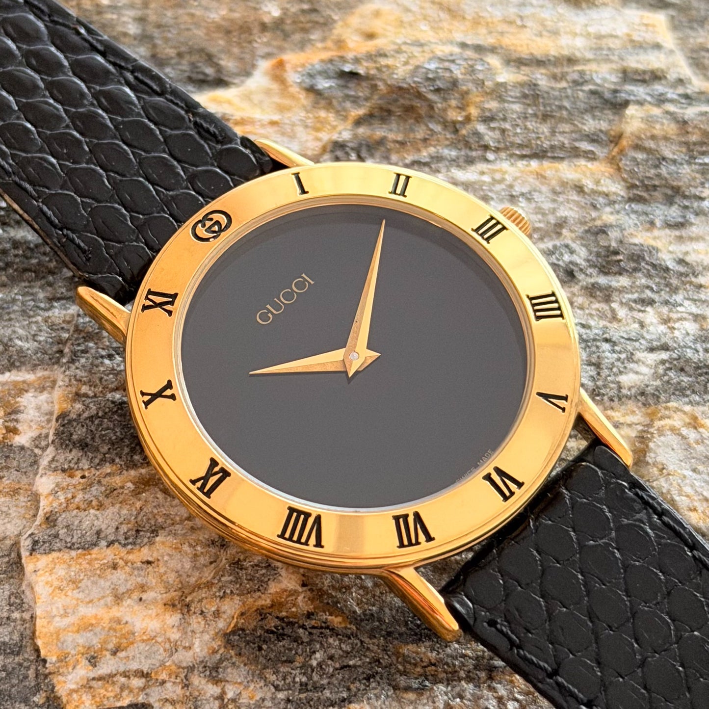 GUCCI 3000 "HIS & HERS" SET - NOS - EXOTIC LEATHER - 1990