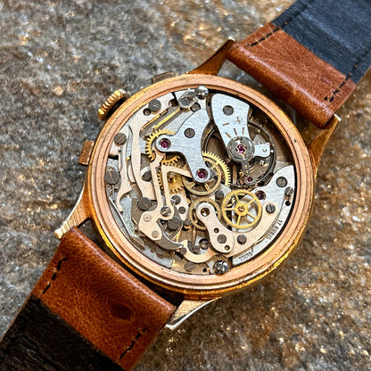 BENMORE CHRONOGRAPHE SUISSE - 18K GOLD - 1950s