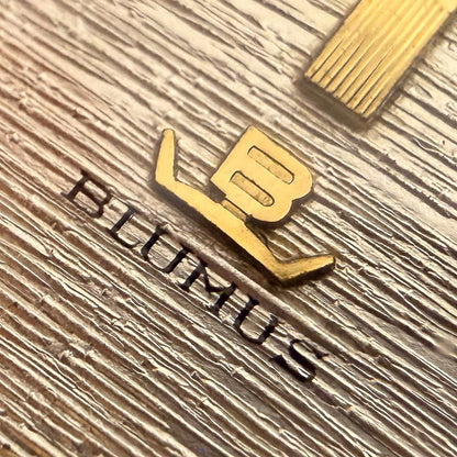 BLUMUS - 14K GOLD - BARK FINISH DIAL - NOS - 1960s