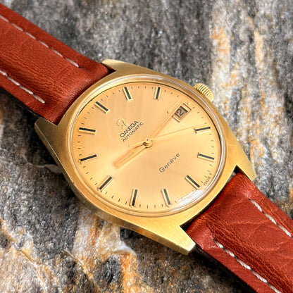 OMEGA GENÈVE AUTOMATIC - GOLD SUNBURST DIAL - 1969