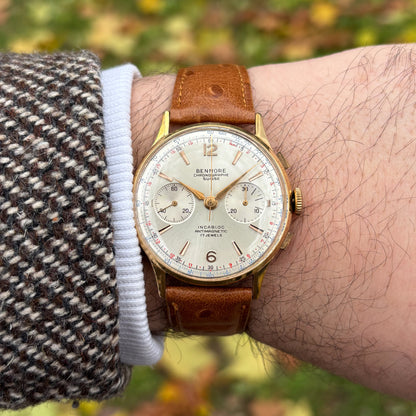 BENMORE CHRONOGRAPHE SUISSE - 18K GOLD - 1950s