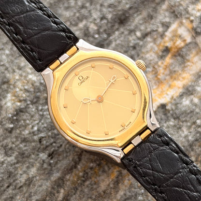 OMEGA DE VILLE "SYMBOL" - STELL/18K GOLD - 1986