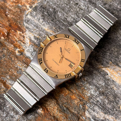 OMEGA CONSTELLATION MANHATTAN - 18K GOLD/STEEL - 1991