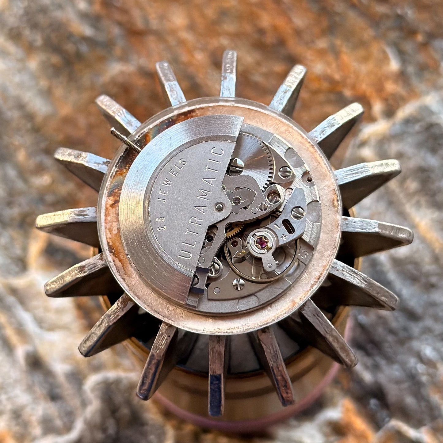ANCRE ULTRAMATIC - HERMANN BECKER - 14K GOLD - 1960s