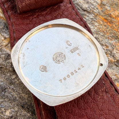 OMEGA CUSHION - COIN SILVER 0.900 - 1923 - RARE CONDITION