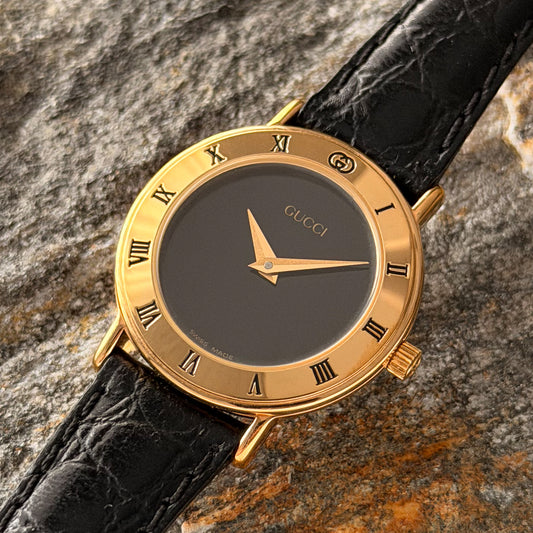 GUCCI 3000 LADIES - FULL SET - NOS - CROCODILE LEATHER - 1990