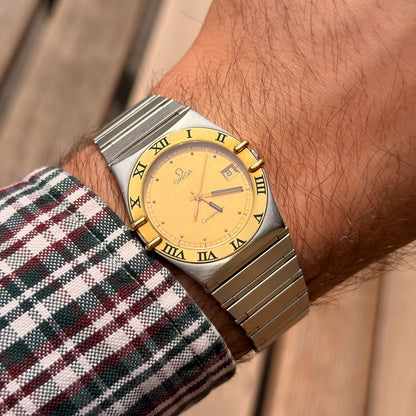 OMEGA CONSTELLATION MANHATTAN - 18K GOLD/STEEL - 1991