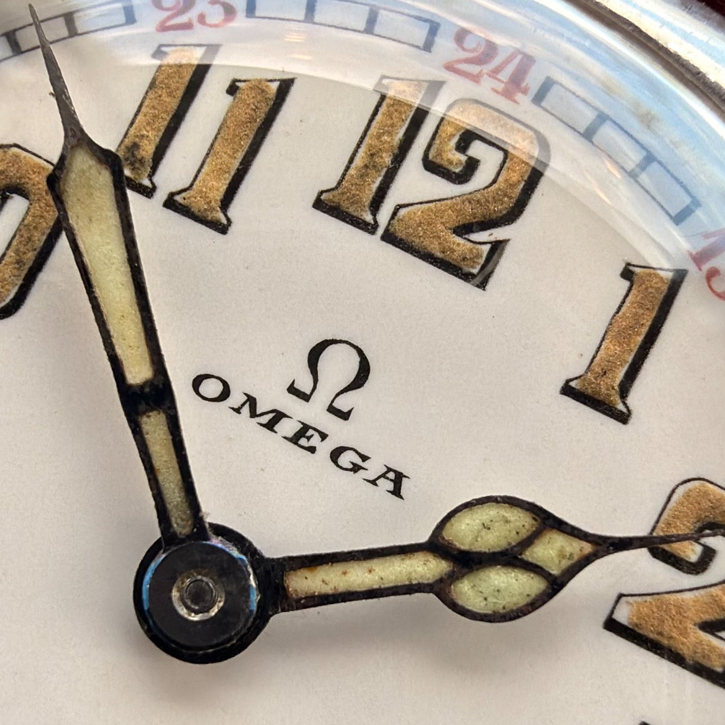 OMEGA CUSHION - COIN SILVER 0.900 - 1923 - RARE CONDITION