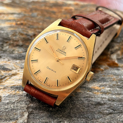 OMEGA GENÈVE AUTOMATIC - GOLD SUNBURST DIAL - 1969