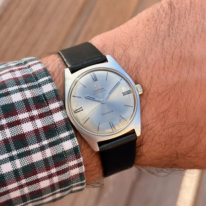 OMEGA GENÈVE AUTOMATIC - SILVER SUNBURST DIAL - 1969
