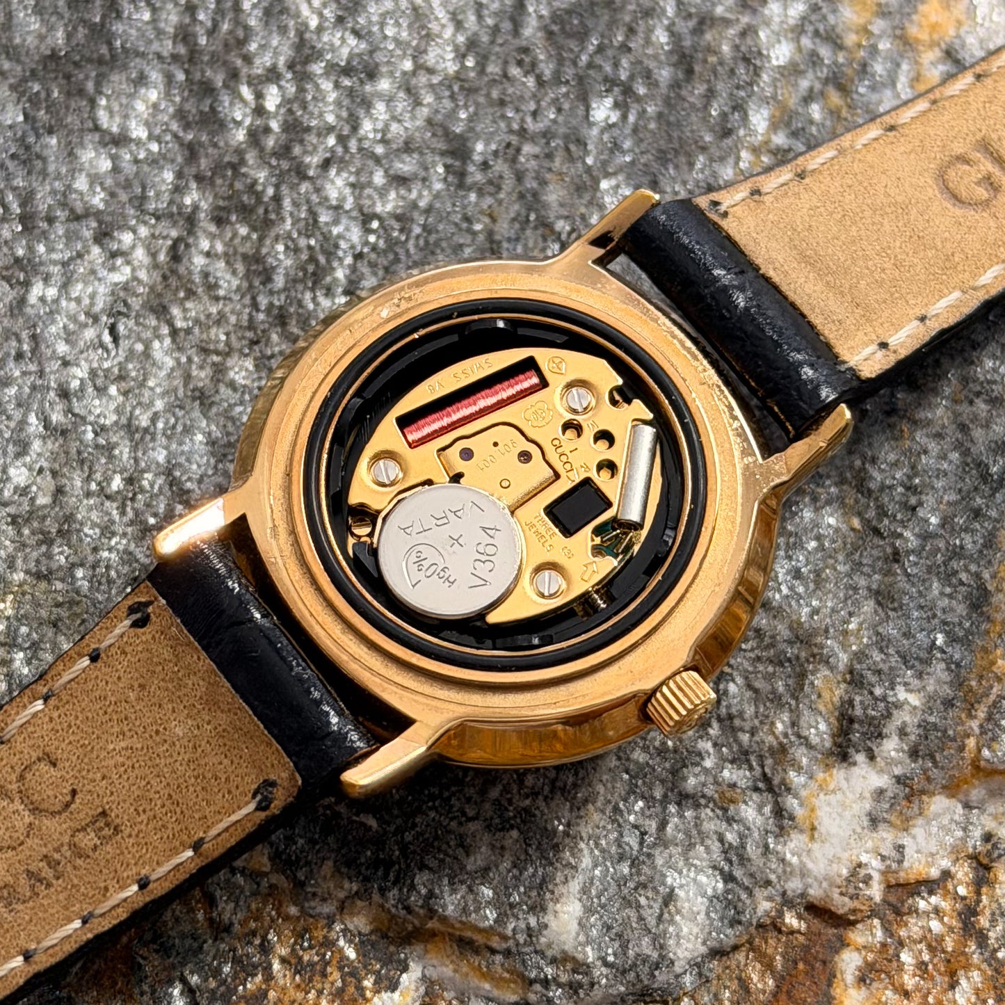 GUCCI 3000 "HIS & HERS" SET - NOS - EXOTIC LEATHER - 1990