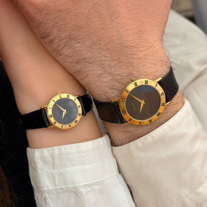 GUCCI 3000 "HIS & HERS" SET - NOS - EXOTIC LEATHER - 1990