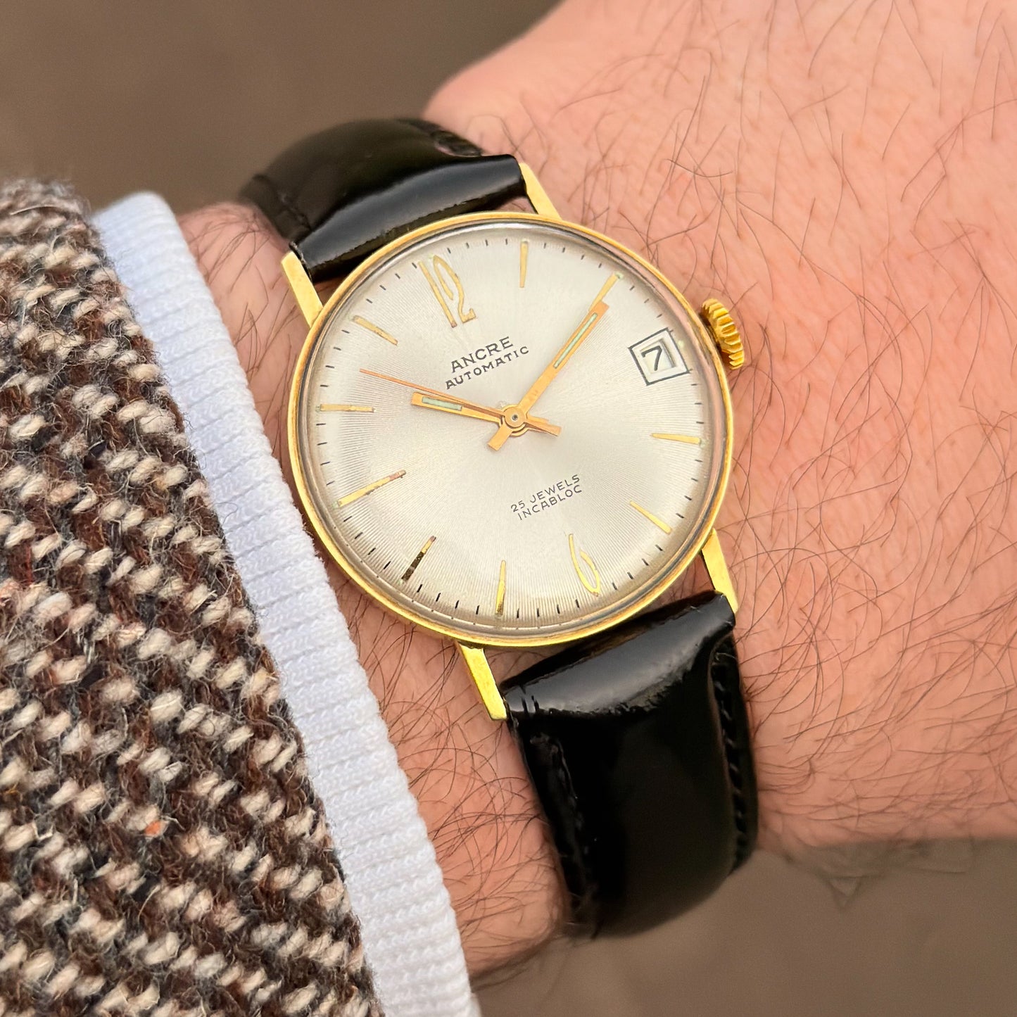 ANCRE ULTRAMATIC - HERMANN BECKER - 14K GOLD - 1960s