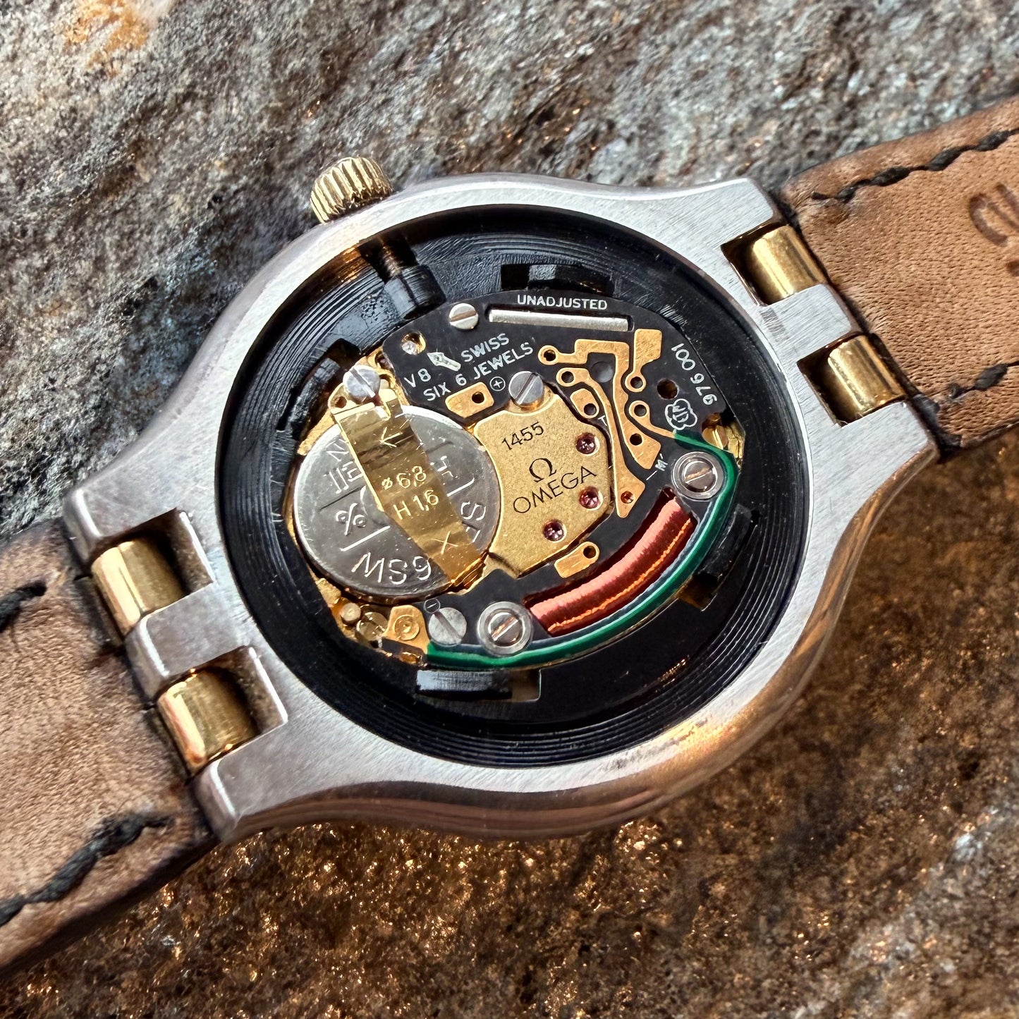 OMEGA DE VILLE "SYMBOL" - STELL/18K GOLD - 1986