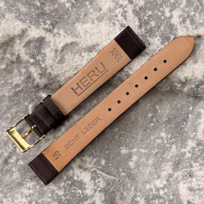 16mm - HERU - 1990s - NOS - DARK CHOCOLATE SMOOTH LEATHER