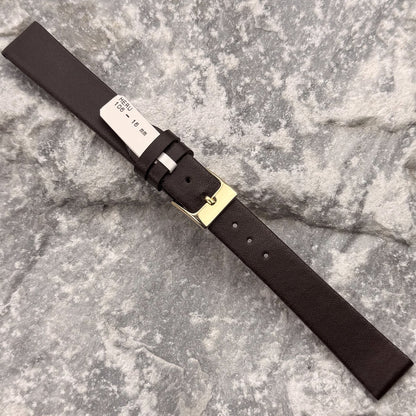 16mm - HERU - 1990s - NOS - DARK CHOCOLATE SMOOTH LEATHER