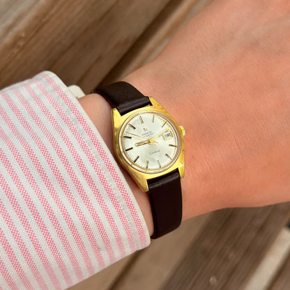 OMEGA GENÈVE LADY AUTOMATIC - CHAMPAGNE SUNBURST DIAL - 1968